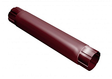 Труба круглая 90 мм, 1 м металл Grand Line 125/90 mm RAL 3005 Красное вино в Обнинске