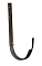 Крюк желоба длинный 125 мм металл водостока Grand Line 125/90 mm RR 32 Тёмно-коричневый , фото 