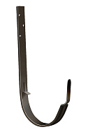 Крюк желоба длинный 125 мм металл водостока Grand Line 125/90 mm RR 32 Тёмно-коричневый