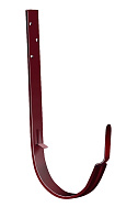 Крюк желоба длинный 125 мм металл водостока Grand Line 125/90 mm RAL 3005 Красное вино