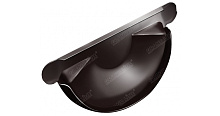 Заглушка торцевая универсальная,125 мм металлическая GrandLine 125/90 mm RAL 8017 Коричневый в Обнинске