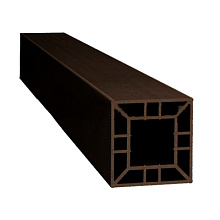 Ограждение из ДПК SaveWood Arbor Тёмно-коричневый Столб большой 120х120х4000 мм