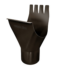 Воронка 125/90 мм металл Grand Line 125/90 mm RR 32 Тёмно-коричневый в Обнинске