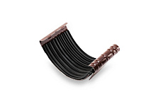 Соединитель желоба Galeco PVC 152/100 Тёмно-коричневый
