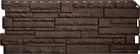 Фасадная панель Альта-Профиль Камень скалистый Эко Коричневый