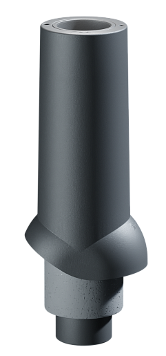 Труба канализационного выхода Docke Premium ИЗЛ-110/500/ Черный, (RR33) 624 мм x 239 мм
