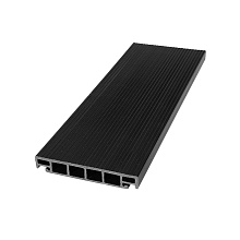 Террасная доска из ДПК Savewood Salix 6 м Черный 6000 мм x 163 мм