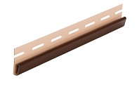 Аксессуары для сайдинга Эконом цвет Шоколад (Темно-коричневый) Финишная планка