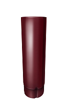 Труба круглая 90 мм, 3 м металл водостока Grand Line 125/90 mm RAL 3005 Красное вино