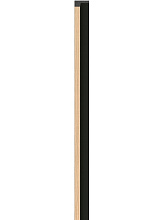 Рейка левая панели VOX Linerio S-line Natural Black 2650 мм x 28 мм