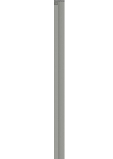 Рейка левая панели VOX Linerio S-line Grey | Серый 2650 мм x 28 мм