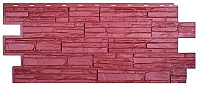 Фасадные панели T-SIDING Альпийская сказка Бордовый 3009