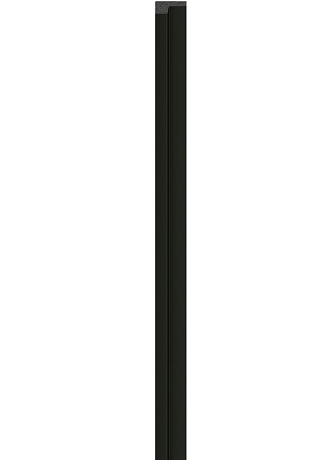 Рейка левая панели VOX Linerio S-line Black | Чёрный 2650 мм x 28 мм