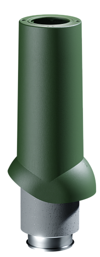 Труба вентиляционного выхода Docke Premium ИЗЛ-125/700/ Зёлёный, (RR11) 852 мм x 239 мм