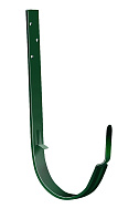 Крюк желоба длинный 125 мм металл водостока Grand Line 125/90 mm RAL 6005 Зелёный мох