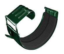 Соединитель желоба 125 мм металл Grand Line 125/90 mm RAL 6005 Зелёный мох в Обнинске