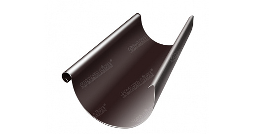 Желоб полукруглый, 125 мм, 3 м металлическая водостока GrandLine 125/90 mm RAL 8017 Коричневый