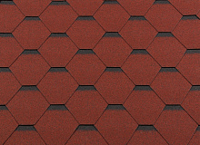 Гибкая черепица RoofShield Премиум Стандарт Красный с оттенением в Обнинске 1000 мм x 317 мм