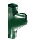 Тройник трубы 90 мм металл водостока Grand Line 125/90 mm RAL 6005 Зелёный мох , фото 