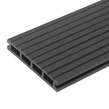 Террасная доска ДПК Dimdeck 3D-тиснение (V) 4 м Графит 4000 мм x 146 мм