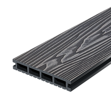 Террасная доска ДПК Decking Urban (D) 6 м Жжёный кедр | Графит 6000 мм x 150 мм