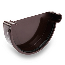 Заглушка левая ПВХ Galeco PVC 124/80 Тёмно-коричневый