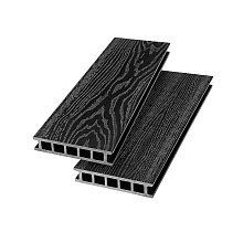 Террасная доска из ДПК Savewood Fagus 6 м Чёрный 6000 мм x 144 мм