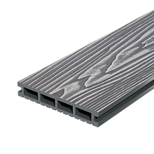 Террасная доска ДПК Decking Urban (D) 4 м Дымчатый дуб | Серый 4000 мм x 150 мм
