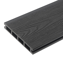 Террасная доска ДПК Dimdeck 3D-тиснение (D) 6 м Графит 6000 мм x 146 мм