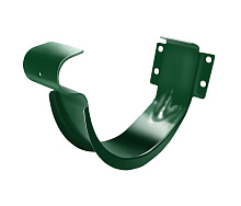 Крюк желоба короткий 125 мм металл Grand Line 125/90 mm RAL 6005 Зелёный мох в Обнинске