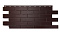 Фасадные панели NordSide коллекция Гладкий кирпич Темно-коричневый , фото 
