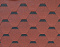 Битумная черепица RoofShield Фемели Лайт Стандарт Красный с оттенением , фото 