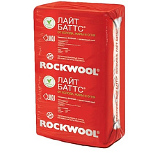 Утеплитель Rockwool Лайт Баттс 37 кг/куб.м., 100 мм 1000 мм x 600 мм