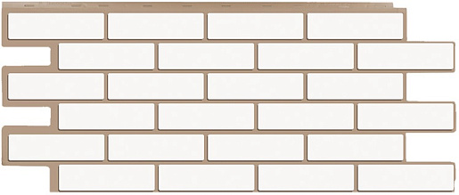 Фасадные панели T-SIDING Модерн Белый 1013 1 090 мм x 455 мм