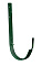 Крюк желоба длинный 125 мм металл водостока Grand Line 125/90 mm RAL 6005 Зелёный мох , фото 