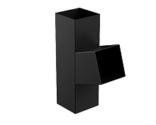 Тройник трубы Galeco STAL 2 125/80 Чёрный в Обнинске