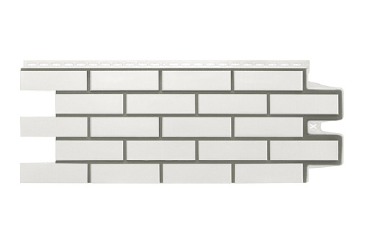Фасадные панели Grand Line Клинкерный кирпич Дизайн Молочный со швом RAL 7006 968 мм x 390 мм