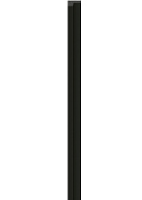 Рейка левая панели VOX Linerio S-line Black | Чёрный 2650 мм x 28 мм