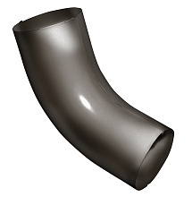 Колено 60 град трубы 90 мм металл Grand Line 125/90 mm RR 32 Тёмно-коричневый в Обнинске
