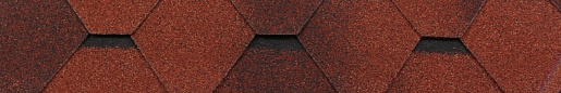 Коньково-карнизная черепица RoofShield Кирпично-красный антик 1000 мм x 317 мм