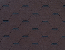 Битумная черепица RoofShield Фемели Лайт Стандарт Коричневый с оттенением в Обнинске 1000 мм x 317 мм