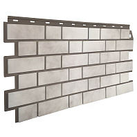 Фасадные панели FineBer Кирпич облицовочный 3D Бело-коричневый