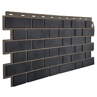 Фасадные панели FineBer Кирпич облицовочный 3D Мокрый асфальт