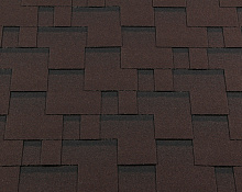 Гибкая черепица RoofShield Премиум Модерн Каштан в Обнинске 1000 мм x 317 мм