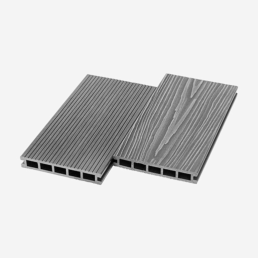 Террасная доска ДПК RusDecking UnoDeck Ultra 4 м Серый 4000 мм x 150 мм