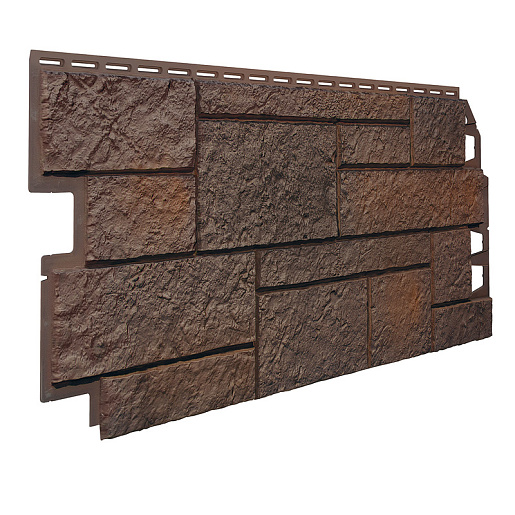 Фасадные панели VOX Solid Sandstone (Песчаник) Dark Brown | Темно-коричневый 1000 мм x 420 мм