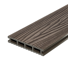 Террасная доска ДПК Decking Urban (D) 3 м Тёмный орех | Венге 3000 мм x 150 мм
