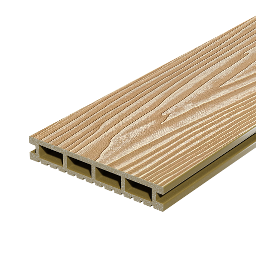 Террасная доска ДПК Decking Urban (D) 3 м Медовый клён | Орех 3000 мм x 150 мм