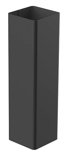 Труба 3 м водостока Galeco STAL 2 125/80 Графит
