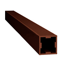 Ограждение из ДПК SaveWood Arbor Терракот Столб промежуточный 70х70х4000 мм